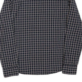 LEE Mens Blue Check Shirt M Cotton Blend Slim Fit Casual Button-Down