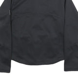 JACK WOLFSKIN Womens Black Floral Polyester Jacket UK 10 Zip Outdoor Sportswear