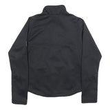 JACK WOLFSKIN Womens Black Floral Polyester Jacket UK 10 Zip Outdoor Sportswear