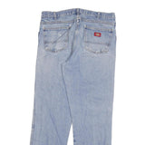 DICKIES Mens Jeans Blue Regular Straight Denim Light W34 L31 Classic Cotton
