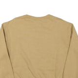 CHAMPION Womens Beige Crew Neck M Classic Logo Cotton Blend Pullover Sweatshirt