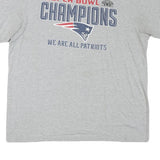 NFL Mens Grey Super Bowl Champions T-Shirt XL Short Sleeve Crew Neck Cotton