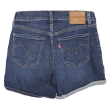LEVI'S Womens Denim Blue Casual Shorts XS W25 Mid Length Cuffed Hem