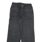 Womens Relaxed Dark Blue Denim Jeans W30 L30 Zip Button Pockets Casual