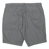 CALVIN KLEIN Mens Grey Pinstripe Casual Shorts 2XL W36 Cotton Blend