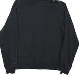 NIKE Womens Black Hoodie M Cotton Blend Full Zip Fitness Casual Sweatshirt