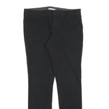 GAP Womens Cotton Blend Black Slim Leg Trousers W28 L32 Zip Closure