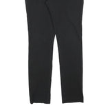 GAP Womens Cotton Blend Black Slim Leg Trousers W28 L32 Zip Closure