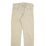 LEVI'S 510 Mens Slim Jeans Beige Denim W28 L32 Classic Cotton Zip