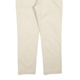 TOMMY HILFIGER Mens Cotton Blend Beige Slim Straight Trousers W34 L30 Casual