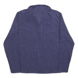 HARLEY DAVIDSON Mens Blue Pullover Plain Round Neck Basic Knit S Polyester