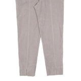 BOSS HUGO BOSS Womens Polyester Blend Beige Slim Straight Trousers W34 L28