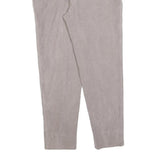 BOSS HUGO BOSS Womens Polyester Blend Beige Slim Straight Trousers W34 L28