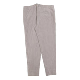 BOSS HUGO BOSS Womens Polyester Blend Beige Slim Straight Trousers W34 L28