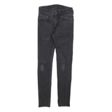 LEVI'S 519 HI-BALL Mens Jeans Black Slim Skinny Denim W28 L28 Zip Cotton Blend