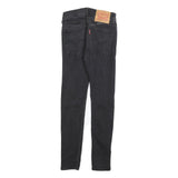 LEVI'S 519 HI-BALL Mens Jeans Black Slim Skinny Denim W28 L28 Zip Cotton Blend