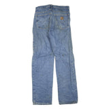 CARHARTT Mens Jeans Blue Regular Straight Denim Medium W31 L34 Durable Workwear