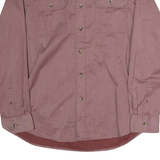 WRANGLER Mens Red Cotton Shirt L Casual Long Sleeve Western Button Pocket