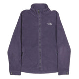THE NORTH FACE Womens Purple Jacket M Polyester Fleece Zip Outdoor Casual Warm
