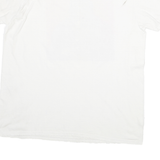 POETIC JUSTICE Mens White L Graphic T-Shirt Short Sleeve Crew Neck Cotton Blend
