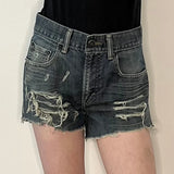 514 Levis Denim Shorts - 30W UK 10 Blue Cotton