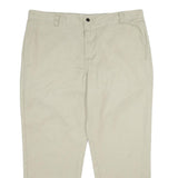 DICKIES Mens Polyester Blend Beige Regular Straight Trousers W40 L30 Workwear