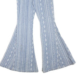 SHYANNES Womens Jeans Blue Regular Flared Denim Medium W26 L35 Patterned