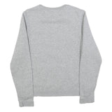 UNDER ARMOUR Womens Grey Sweatshirt Crew Neck S Pink Logo Casual Pullover