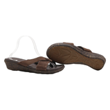 COLUMBIA Slider Sandals Brown Leather Womens UK 9