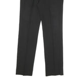 PEACOCKS Womens Black Regular Leg Trousers W28 L30 Smart Zip Closure