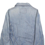 LEVI'S Womens Blue Denim Jacket S Cotton Blend Button Closure Classic Fit