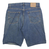 LEVI'S Mens Shorts Blue Denim Classic L W36 Cotton Blend Casual Relaxed Fit