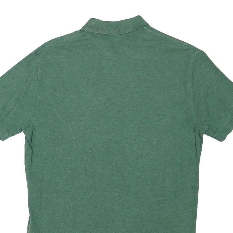 POLO RALPH LAUREN Mens Green Short Sleeve Plain S Polo Shirt Cotton Blend