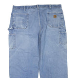 CARHARTT Mens Jeans Blue Regular Straight Denim Medium W44 L28 Workwear Zip