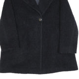 CINZIA ROCCA Womens Black Jacket M Polyester Blend Button Closure Cozy Chic