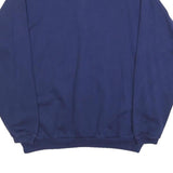 SWITCHER Mens Navy Blue Construction Logo Collared XL Cotton Blend Sweatshirt