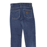 CARHARTT Womens Regular Fit Blue Denim Jeans W30 L32 Classic Cotton Blend Zip