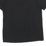 ADIDAS Womens Black Logo Graphic T-Shirt UK 6 Short Sleeve Crew Neck Cotton