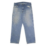 DICKIES Mens Relaxed Blue Denim Light Jeans W38 L32 Casual Durable Workwear