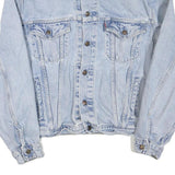 LEVI'S Mens Light Blue Denim Button Jacket XL Cotton Blend Classic Fit Retro