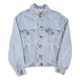 LEVI'S Mens Light Blue Denim Button Jacket XL Cotton Blend Classic Fit Retro