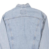 LEVI'S Mens Light Blue Denim Button Jacket XL Cotton Blend Classic Fit Retro