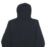 NIKE Womens Black Hoodie M Zip Up Gold Logo Casual Cotton Blend