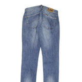 LEE Womens Slim Blue Denim Light Wash Jeans W28 L34 Zip Closure Stylish