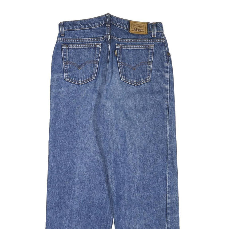 LEVI'S Mens Relaxed Blue Denim Jeans W29 L29 Classic Cotton Blend Zip