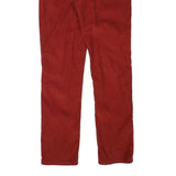 LEVI'S Mens Slim Red Cotton Blend Slim Fit Zip Trousers W33 L31 Casual Stylish