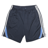 ADIDAS Mens Shorts Navy Blue & Light Blue Casual Polyester Blend M W28