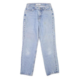 TOMMY HILFIGER Womens Jeans Blue Regular Straight Denim Light W27 L27 Button