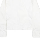 CALVIN KLEIN JEANS Womens White Cotton Denim Jacket M Button Plain Button