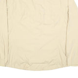 NIKE Womens Beige 2XL Jacket Polyester Zip Plain Lightweight Activewear